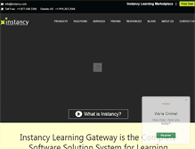 Tablet Screenshot of instancy.com
